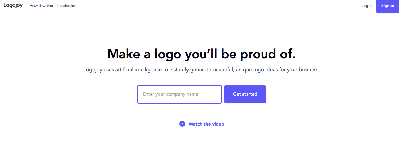 Create Logos Hassle Free with LogoJoy