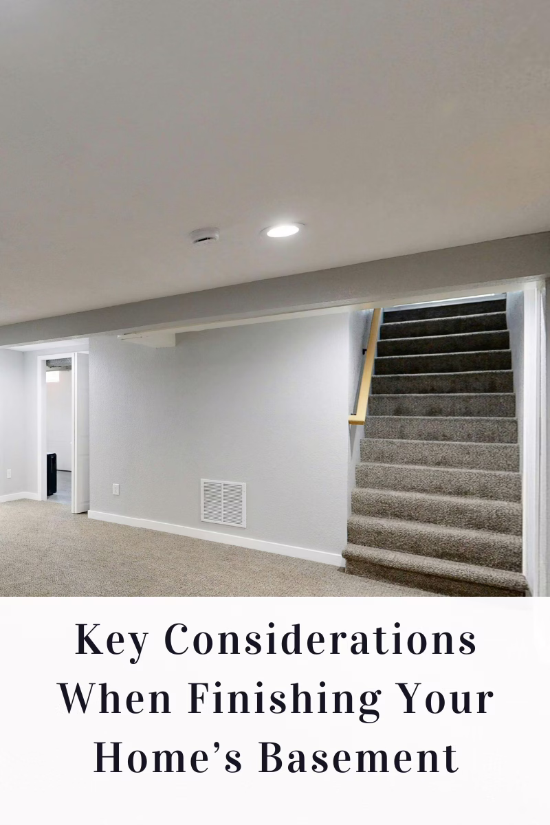 Key Considerations When Finishing Your Home’s Basement